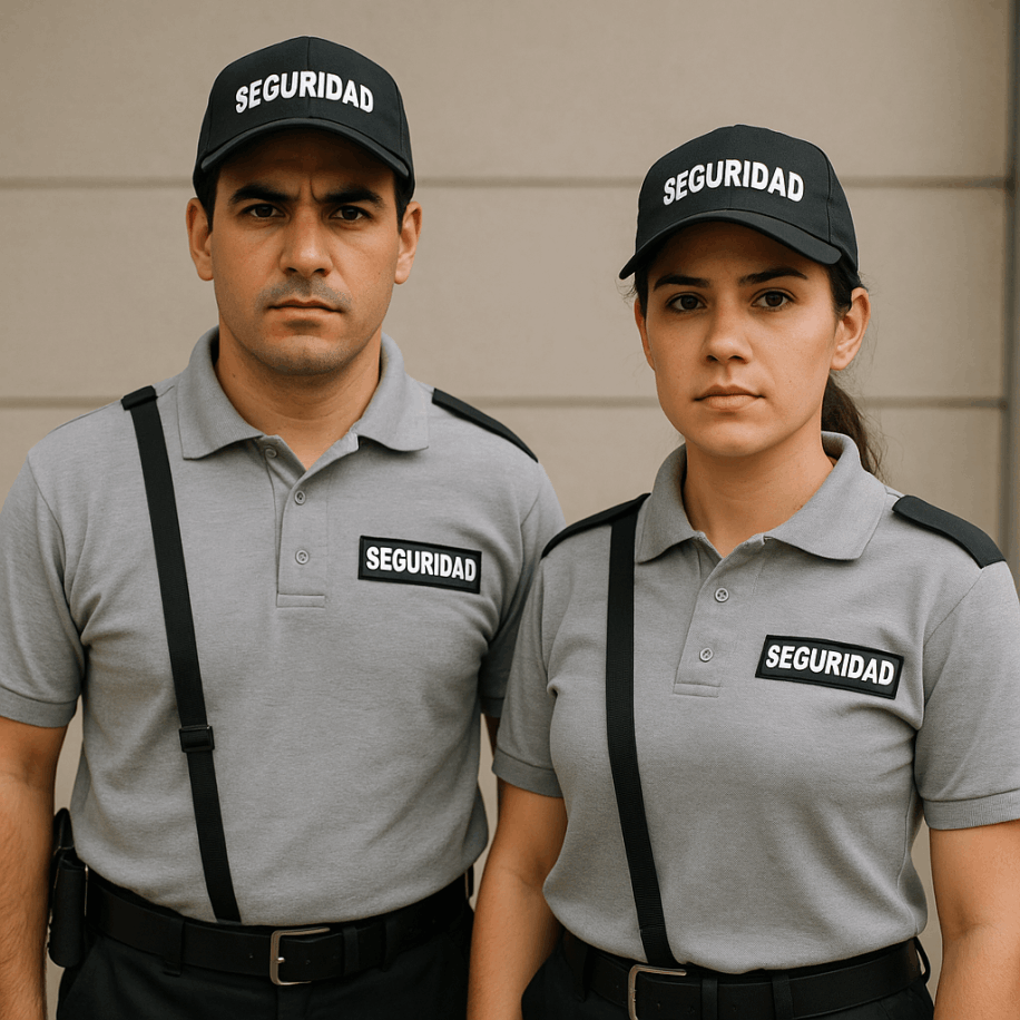 Dos guardias de seguridad privada de DEV-AND Security